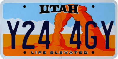 UT license plate Y244GY