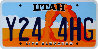 UT license plate Y244HG