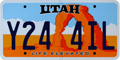 UT license plate Y244IL