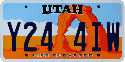 UT license plate Y244IW