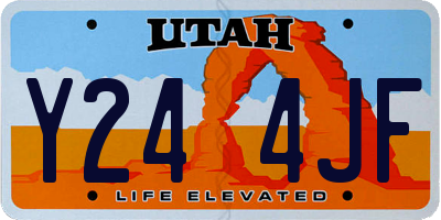 UT license plate Y244JF