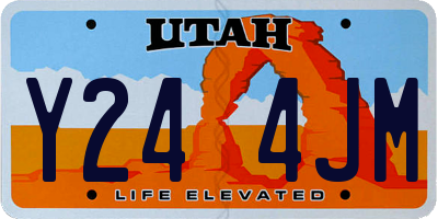 UT license plate Y244JM