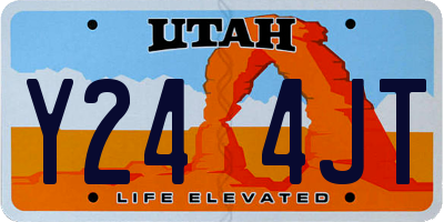 UT license plate Y244JT