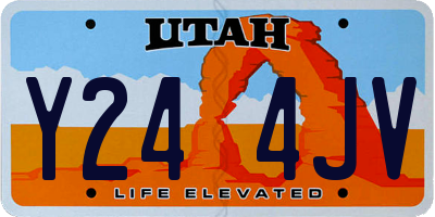 UT license plate Y244JV