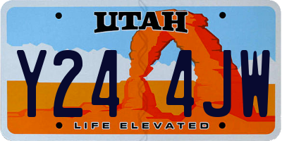 UT license plate Y244JW