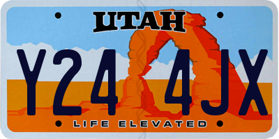 UT license plate Y244JX
