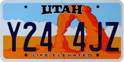 UT license plate Y244JZ