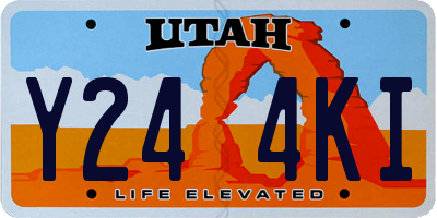 UT license plate Y244KI