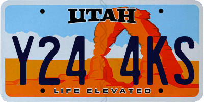 UT license plate Y244KS