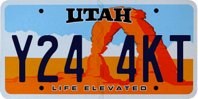 UT license plate Y244KT