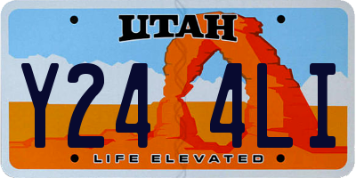 UT license plate Y244LI