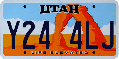 UT license plate Y244LJ