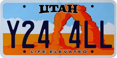 UT license plate Y244LL