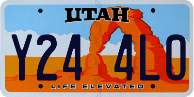 UT license plate Y244LO