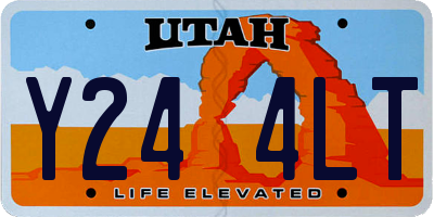UT license plate Y244LT