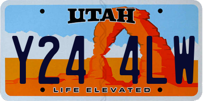 UT license plate Y244LW