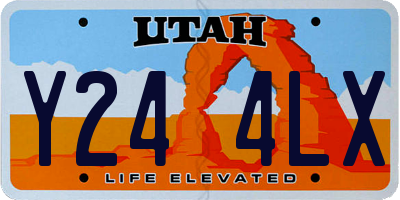 UT license plate Y244LX