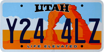 UT license plate Y244LZ
