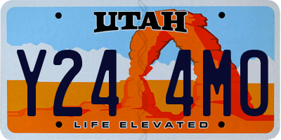 UT license plate Y244MO