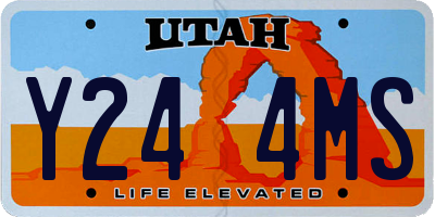 UT license plate Y244MS