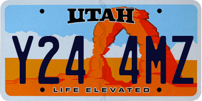 UT license plate Y244MZ