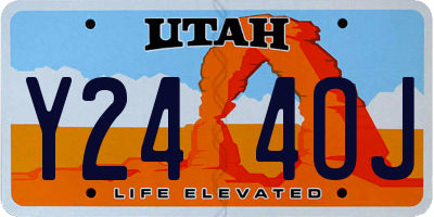 UT license plate Y244OJ