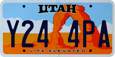 UT license plate Y244PA