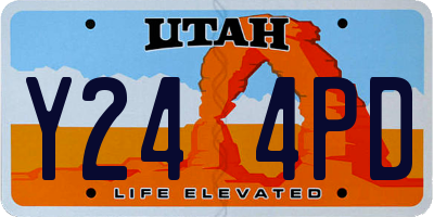 UT license plate Y244PD