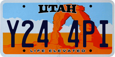 UT license plate Y244PI