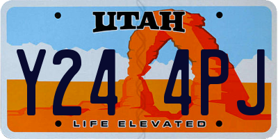 UT license plate Y244PJ