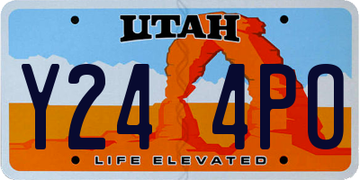 UT license plate Y244PO