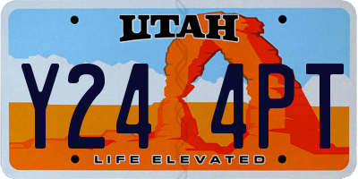 UT license plate Y244PT