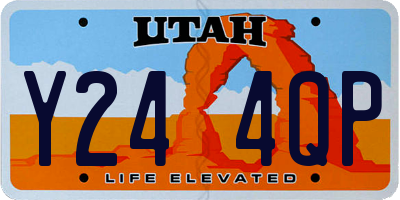 UT license plate Y244QP