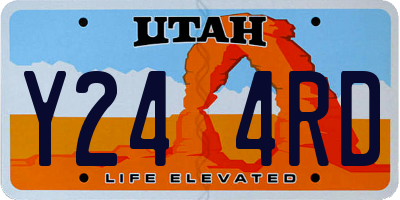 UT license plate Y244RD