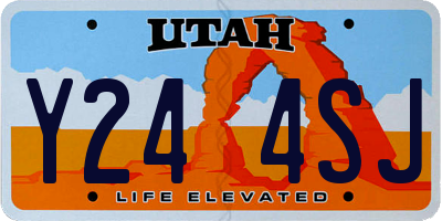 UT license plate Y244SJ