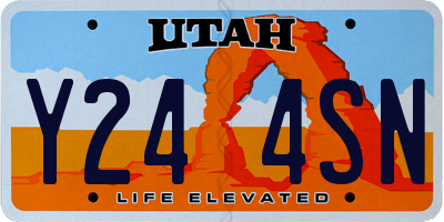 UT license plate Y244SN