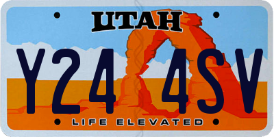 UT license plate Y244SV