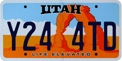 UT license plate Y244TD