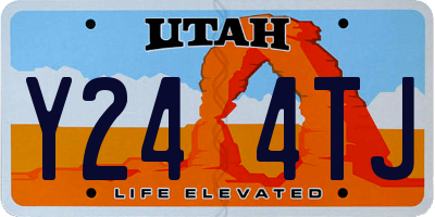 UT license plate Y244TJ