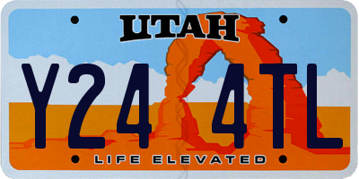 UT license plate Y244TL