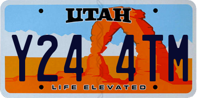 UT license plate Y244TM