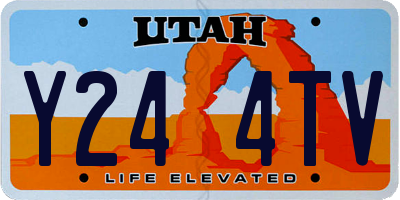 UT license plate Y244TV