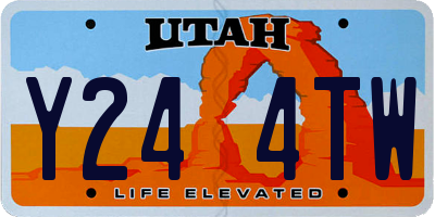 UT license plate Y244TW