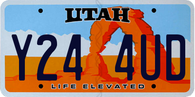 UT license plate Y244UD