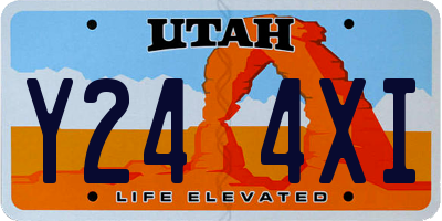 UT license plate Y244XI