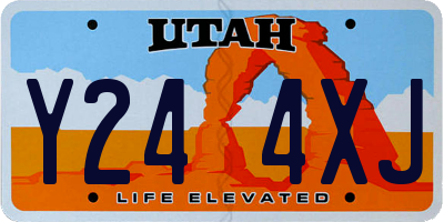 UT license plate Y244XJ