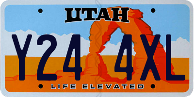 UT license plate Y244XL