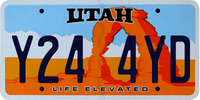UT license plate Y244YD