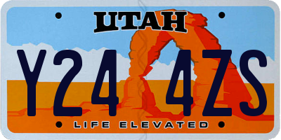 UT license plate Y244ZS