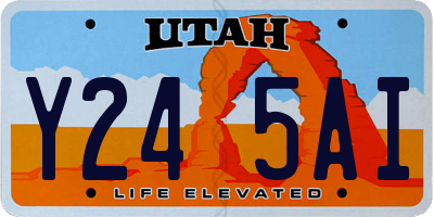UT license plate Y245AI